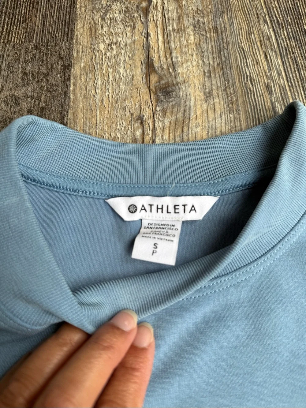 Athleta Women’s Light Blue Sweater Size Small S - Picture 3 of 6